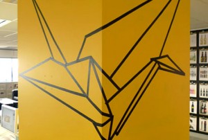 Paper Crane Mural