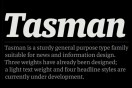 The Typeface: Tasman
