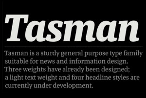 The Typeface: Tasman