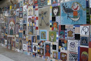 Stationary Faces mural