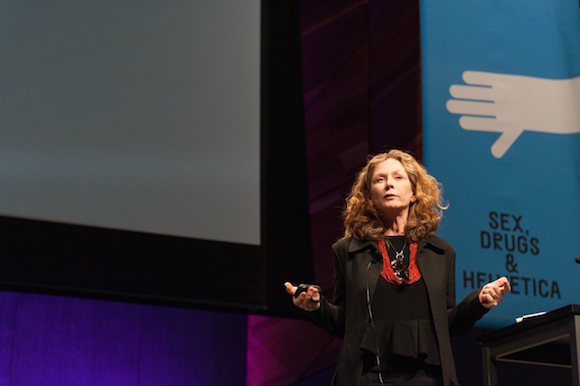 Cheryl Heller at Sex, Drugs & Helvatica. Photograph by Amy Woodward.