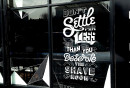 Slick's Barbershop Window Art Mural_23