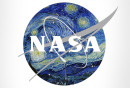 NASA + The Starry Night by Vincent Van Gogh